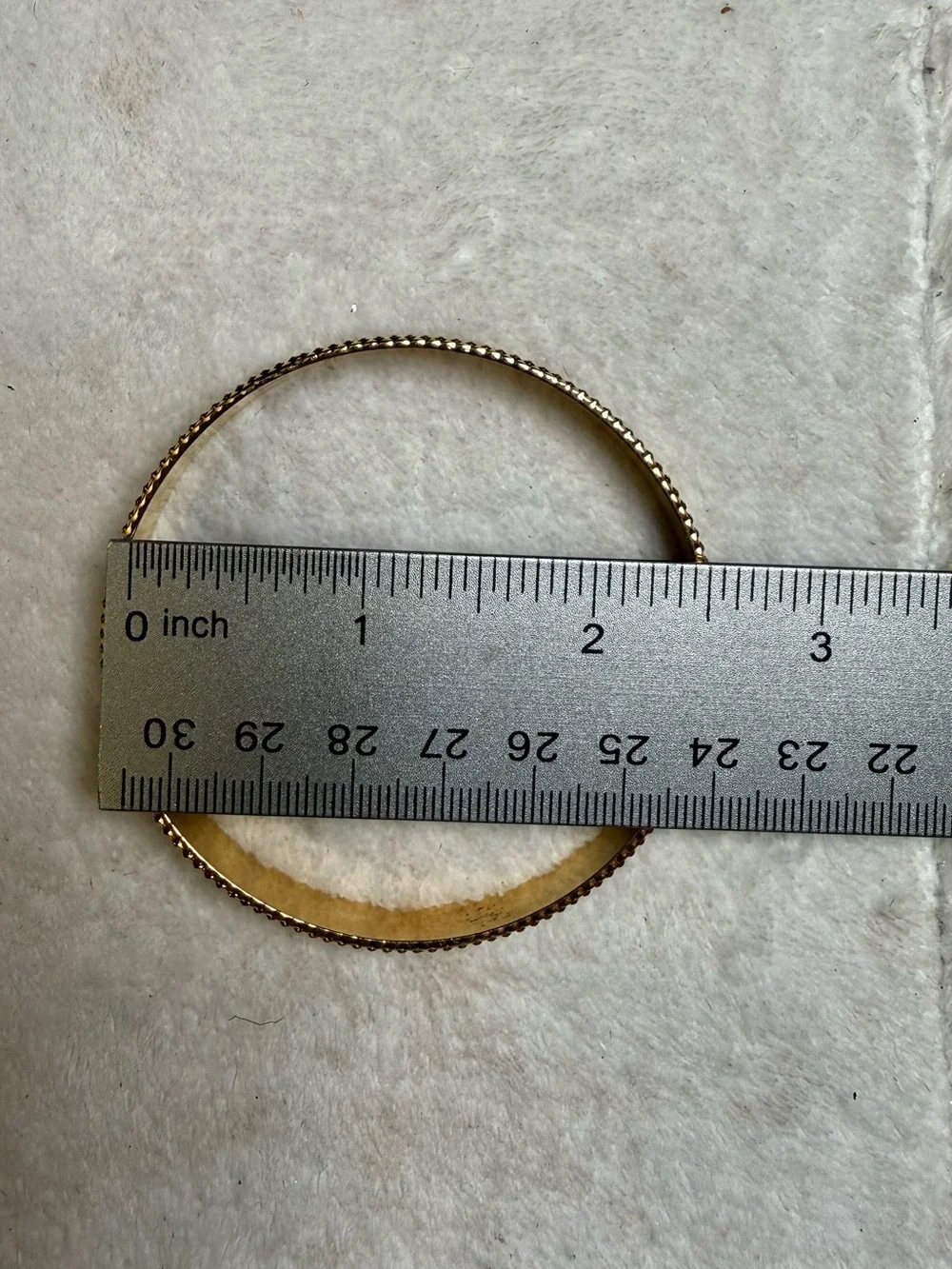 Avon Gold-Tone Engraved Decorative Bangle Bracelet